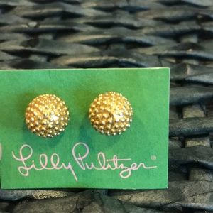 Gold Lilly Pulitzer earrings